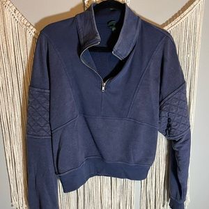 Wild fable navy blue quart zip sweatshirt